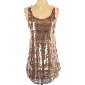 Silence + Noise Urban Outfitters Sequin Tank Top Shirt Women's Size XS